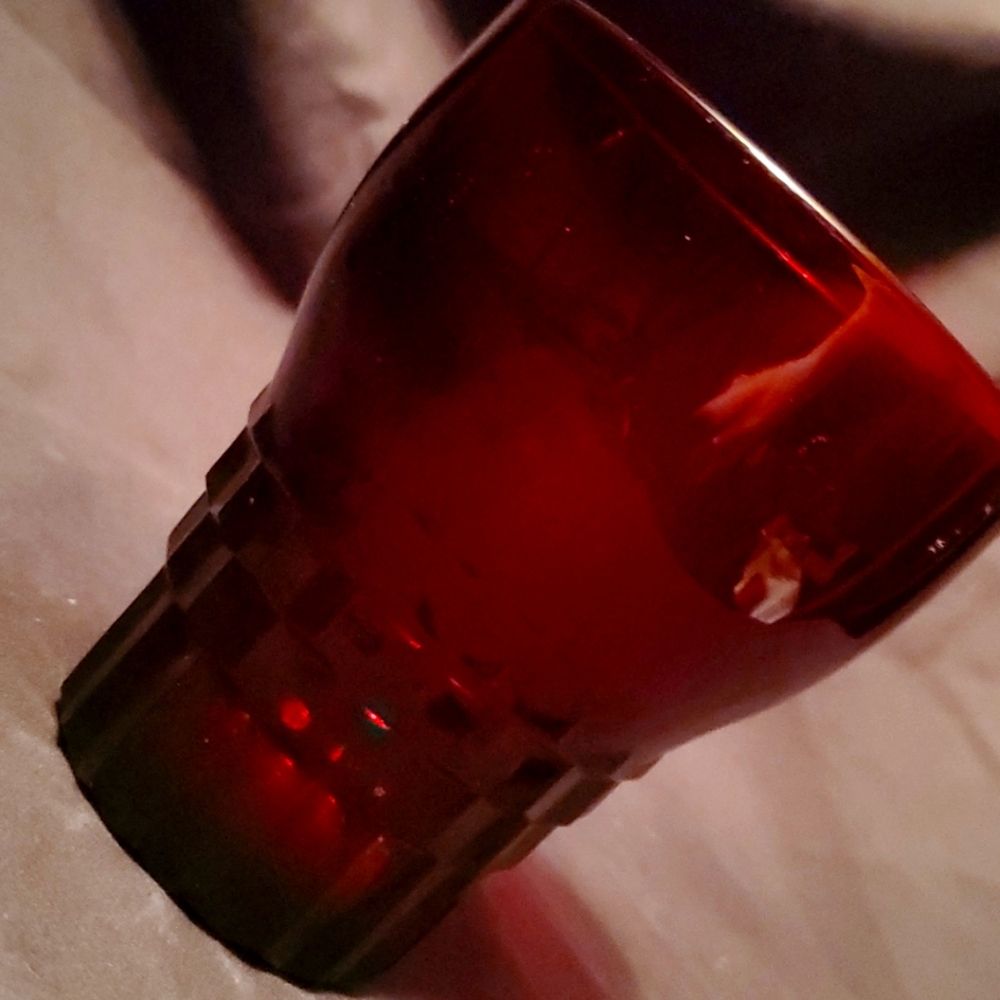 Anchor Hocking Ruby Red Windsor Royal Tumblers set of 6